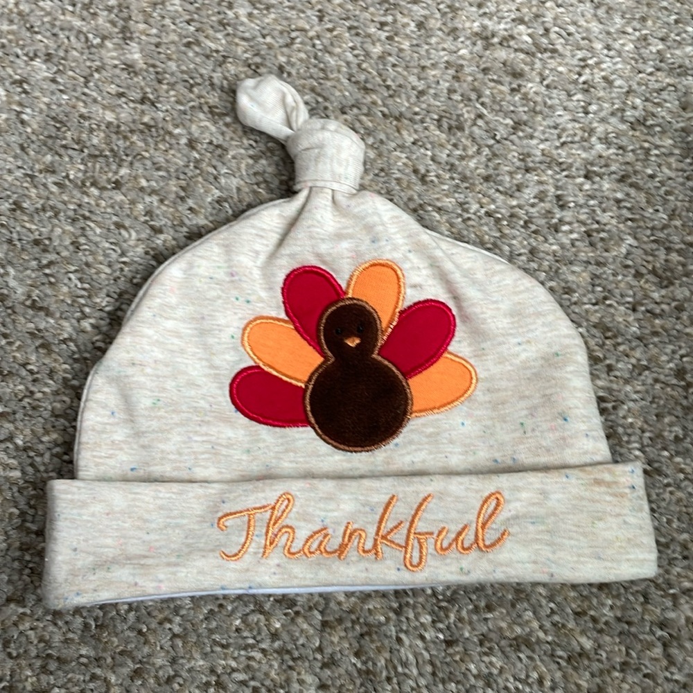 Thanksgiving beanie hat for up to 12 months old